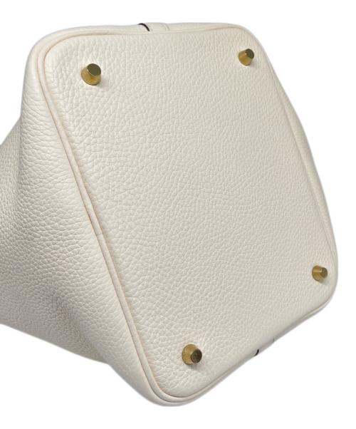 HERMES（エルメス）HERMES (エルメス) ピコタン ロック MM/シルバー金具/トリヨンクレマンス/ナタ/Z刻印 ナタ サイズ:MMの古着・服飾アイテム