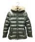 PRADA（プラダ）の古着「Fur hood down jacket ファーフード ダウンジャケット」｜セージグリーン