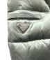 中古・古着 PRADA (プラダ) Fur hood down jacket ファーフード ダウンジャケット セージグリーン サイズ:38：110000円