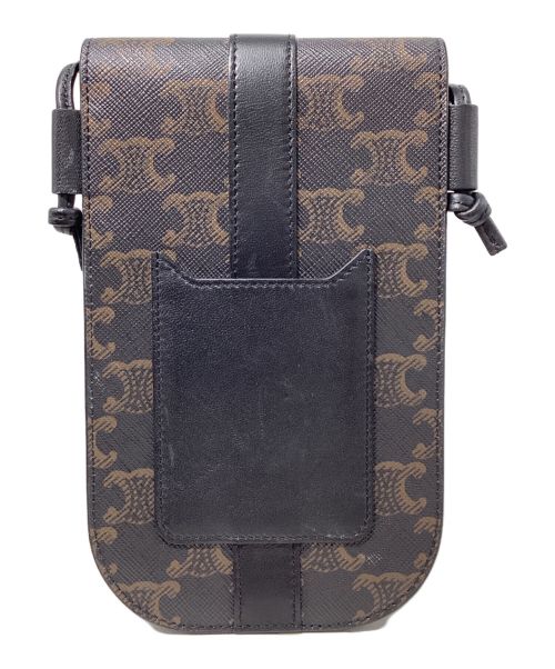 CELINE（セリーヌ）CELINE (セリーヌ) トリオンフショルダーモバイルポーチの古着・服飾アイテム
