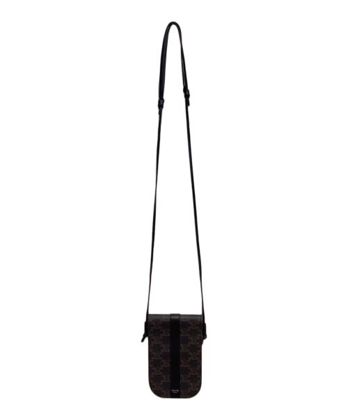 CELINE（セリーヌ）CELINE (セリーヌ) トリオンフショルダーモバイルポーチの古着・服飾アイテム