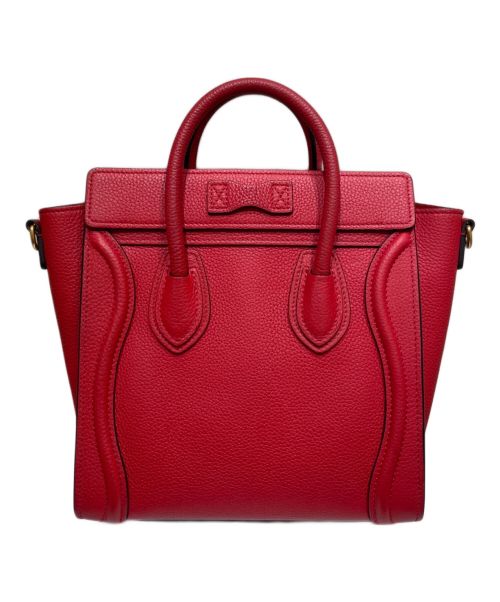 CELINE（セリーヌ）CELINE (セリーヌ) ラゲージナノショッパー レッド サイズ:ナノの古着・服飾アイテム