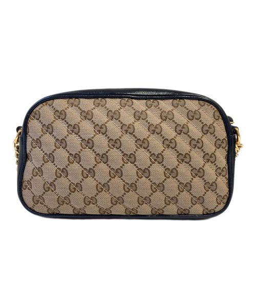 GUCCI（グッチ）GUCCI (グッチ) GGマーモント キルティング スモール ショルダーバッグ ベージュの古着・服飾アイテム