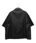 PRADA (プラダ) オープンカラーエンブレムシャツ ブラック サイズ:M：160000円