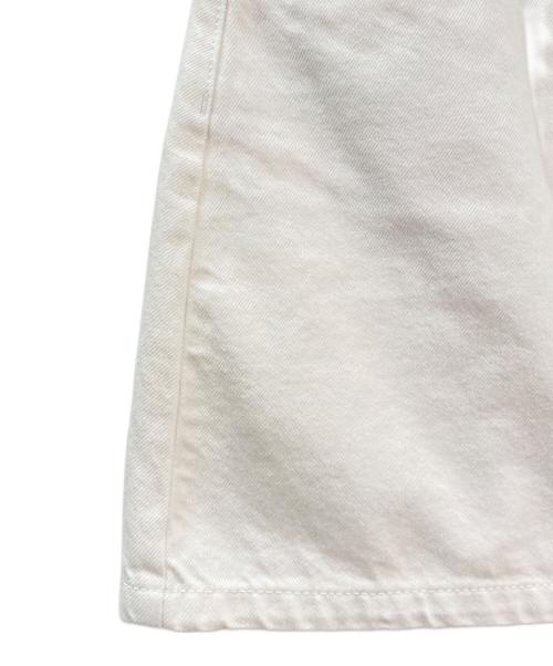 PRADA（プラダ）PRADA (プラダ) ハイライズデニムミニスカート  ホワイト サイズ:38の古着・服飾アイテム