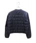 PRADA (プラダ) 三角プレートノーカラーライトダウンジャケット ネイビー サイズ:38：95000円