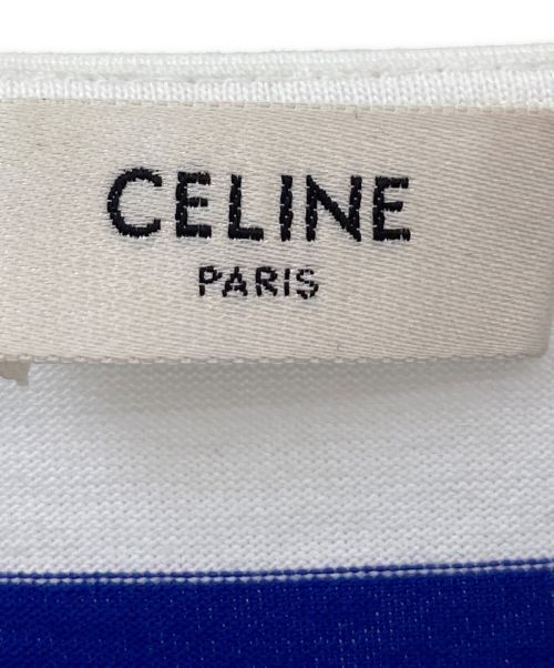 CELINE（セリーヌ）CELINE (セリーヌ) マリニエールカットソー ブルー×ホワイト サイズ:XSの古着・服飾アイテム