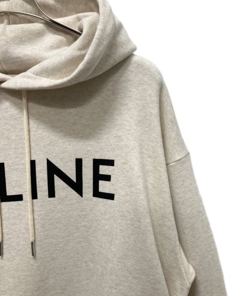 CELINE（セリーヌ）CELINE (セリーヌ) フロントロゴパーカー アイボリー サイズ:Lの古着・服飾アイテム