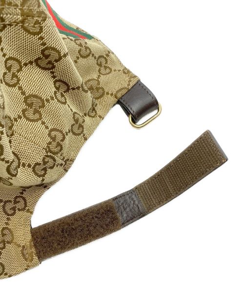 GUCCI（グッチ）GUCCI (グッチ) GGキャンバスキャップ ベージュ サイズ:L/59の古着・服飾アイテム