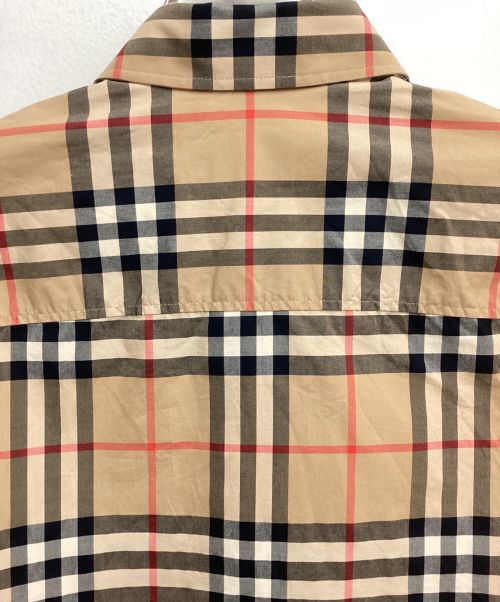 BURBERRY LONDON（バーバリーロンドン）BURBERRY LONDON (バーバリーロンドン) ロゴパッチノヴァチェックシャツ ベージュ サイズ:XSの古着・服飾アイテム