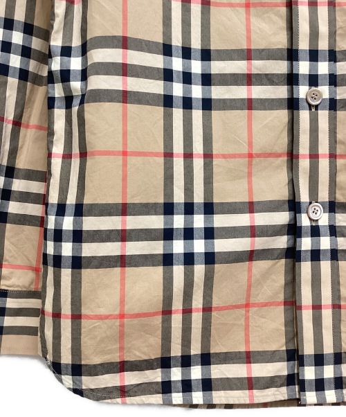 BURBERRY LONDON（バーバリーロンドン）BURBERRY LONDON (バーバリーロンドン) ロゴパッチノヴァチェックシャツ ベージュ サイズ:XSの古着・服飾アイテム