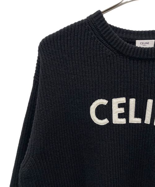 CELINE（セリーヌ）CELINE (セリーヌ) CELINE オーバーサイズ セーター ブラック サイズ:Mの古着・服飾アイテム