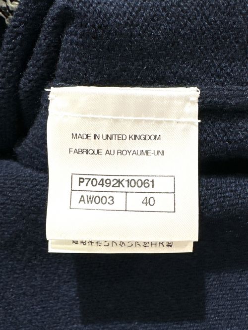 CHANEL（シャネル）CHANEL (シャネル) ココボタンツイードトリムカーディガン ネイビー サイズ:40の古着・服飾アイテム