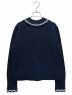 CHANEL (シャネル) ココボタンツイードトリムカーディガン ネイビー サイズ:40：260000円