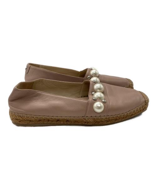 JIMMY CHOO（ジミーチュウ）JIMMY CHOO (ジミーチュウ) エスパドリーユ ピンク サイズ:23.5の古着・服飾アイテム