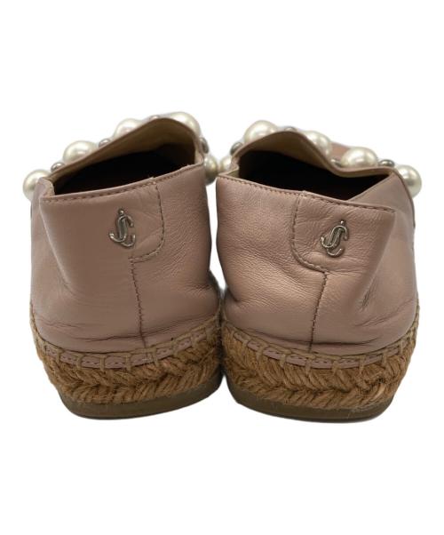 JIMMY CHOO（ジミーチュウ）JIMMY CHOO (ジミーチュウ) エスパドリーユ ピンク サイズ:23.5の古着・服飾アイテム