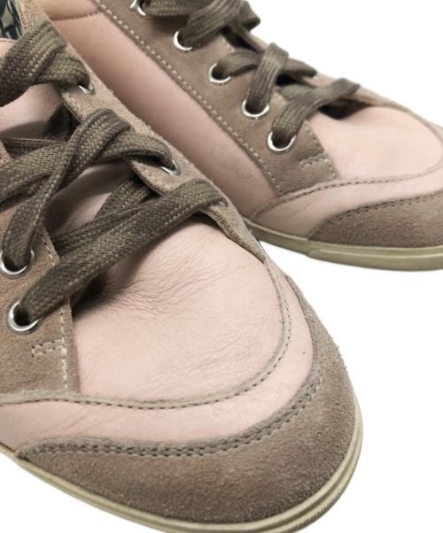 Salvatore Ferragamo（サルヴァトーレ フェラガモ）Salvatore Ferragamo (サルヴァトーレ フェラガモ) レザースニーカー ピンク サイズ:SIZE 6 1/2の古着・服飾アイテム