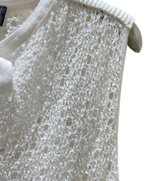 CHANEL（シャネル）CHANEL (シャネル) ニットワンピース ホワイト サイズ:36の古着・服飾アイテム