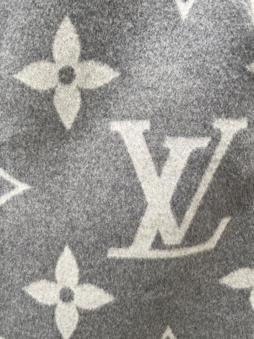 LOUIS VUITTON（ルイ ヴィトン）LOUIS VUITTON (ルイ ヴィトン) モノグラムジャイアントウールスカート グレー サイズ:34の古着・服飾アイテム