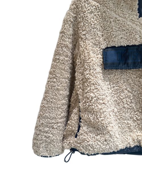 Christian Dior（クリスチャン ディオール）Christian Dior (クリスチャン ディオール) Anorak Fleece Hoodie ベージュ×ネイビー サイズ:Sの古着・服飾アイテム
