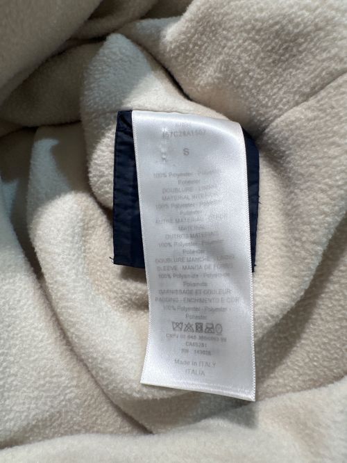Christian Dior（クリスチャン ディオール）Christian Dior (クリスチャン ディオール) Anorak Fleece Hoodie ベージュ×ネイビー サイズ:Sの古着・服飾アイテム