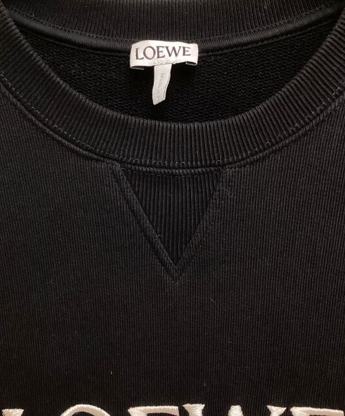 LOEWE（ロエベ）LOEWE (ロエベ) Anagram Logo Sweatshirt (アナグラムロゴスウェット) ブラック サイズ:Sの古着・服飾アイテム