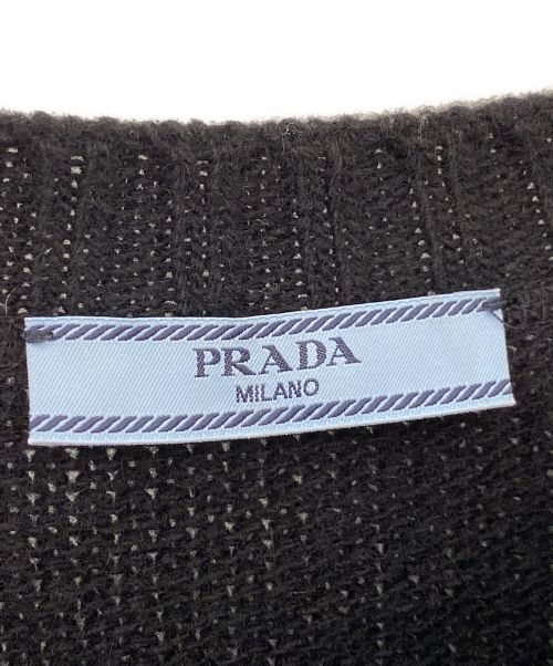 PRADA（プラダ）PRADA (プラダ) ロゴニット ブラック サイズ:40の古着・服飾アイテム