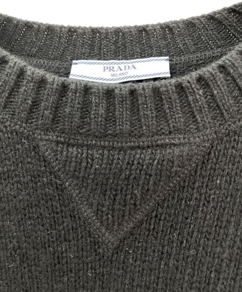PRADA（プラダ）PRADA (プラダ) ロゴニット ブラック サイズ:40の古着・服飾アイテム