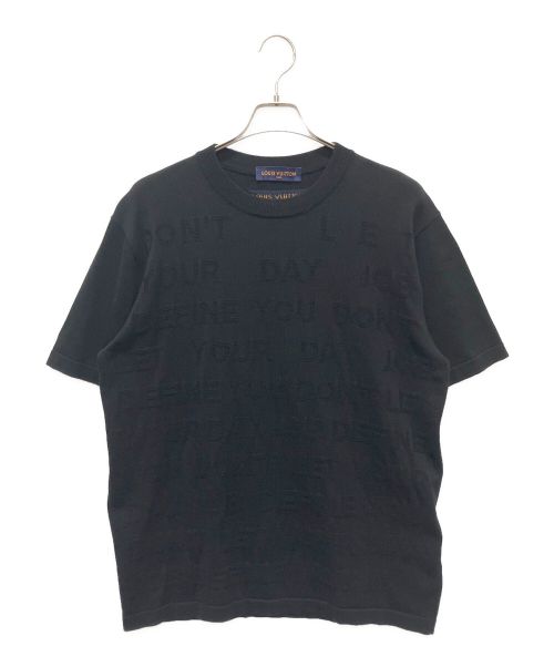 LOUIS VUITTON（ルイ ヴィトン）LOUIS VUITTON (ルイ ヴィトン) ロゴニットレターTシャツ/ヴァージルアブロー ブラック サイズ:Lの古着・服飾アイテム