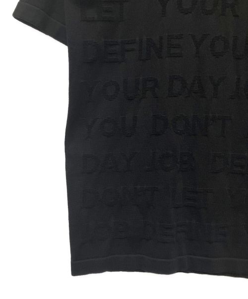 LOUIS VUITTON（ルイ ヴィトン）LOUIS VUITTON (ルイ ヴィトン) ロゴニットレターTシャツ/ヴァージルアブロー ブラック サイズ:Lの古着・服飾アイテム