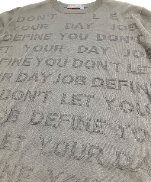 LOUIS VUITTON（ルイ ヴィトン）LOUIS VUITTON (ルイ ヴィトン) ロゴニットレターTシャツ/ヴァージルアブロー ブラック サイズ:Lの古着・服飾アイテム