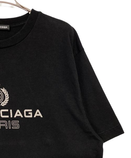 BALENCIAGA（バレンシアガ）BALENCIAGA (バレンシアガ) BBロゴプリントTシャツ ブラック サイズ:Sの古着・服飾アイテム