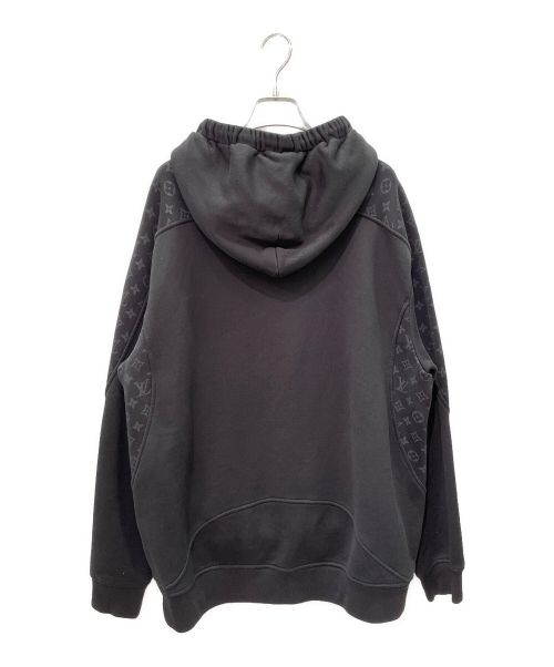 LOUIS VUITTON（ルイ ヴィトン）LOUIS VUITTON (ルイ ヴィトン) モノグラム サークルカット パーカー ブラック サイズ:XLの古着・服飾アイテム