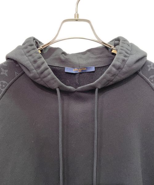 LOUIS VUITTON（ルイ ヴィトン）LOUIS VUITTON (ルイ ヴィトン) モノグラム サークルカット パーカー ブラック サイズ:XLの古着・服飾アイテム