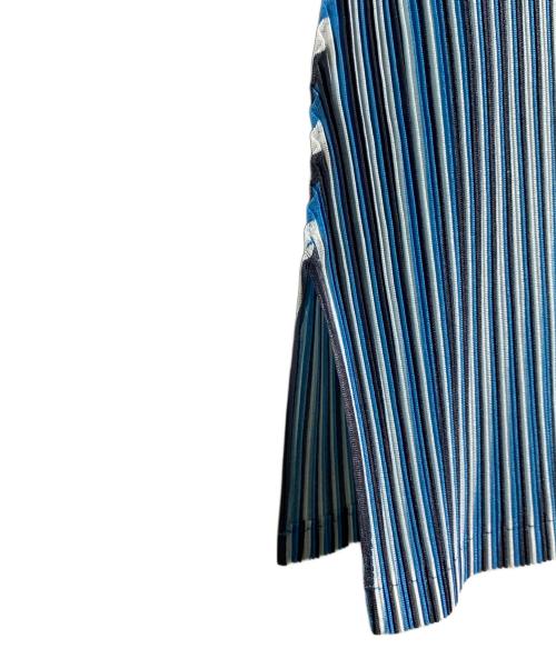 PLEATS PLEASE（プリーツプリーズ）PLEATS PLEASE (プリーツプリーズ) プリーツノースリーブカットソー ブルー サイズ:3の古着・服飾アイテム