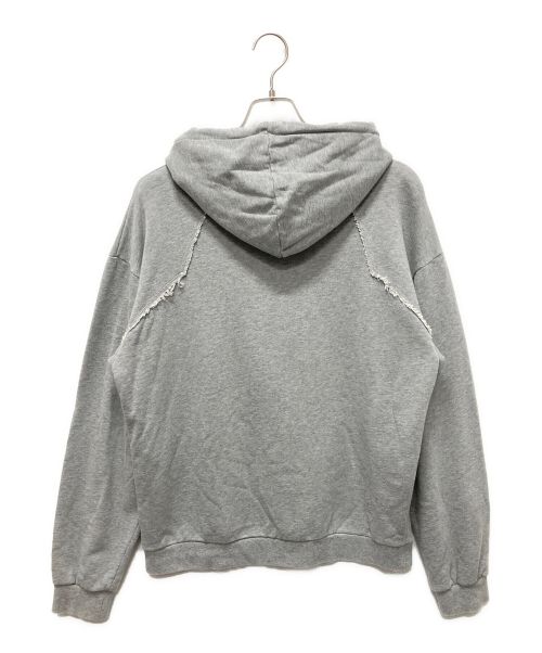 CELINE（セリーヌ）CELINE (セリーヌ) スタッズロゴ コンフォートパーカー グレー サイズ:Lの古着・服飾アイテム