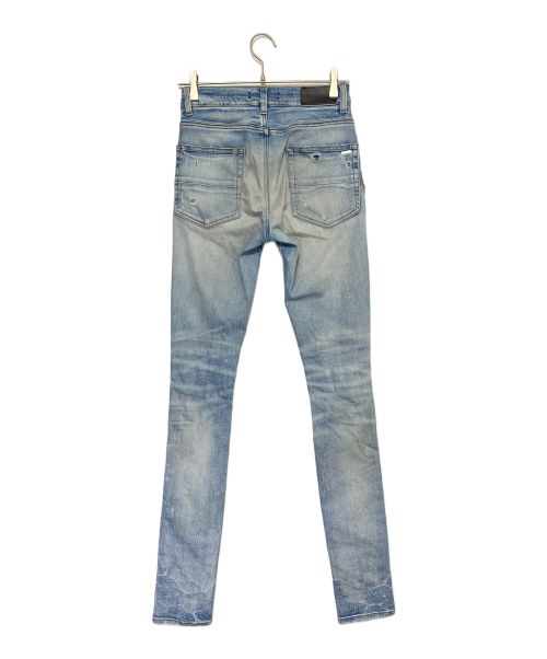 AMIRI（アミリ）AMIRI (アミリ) ダメージワッペンスキニーパンツ サイズ:71cm(W28)の古着・服飾アイテム