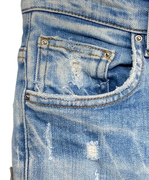 AMIRI（アミリ）AMIRI (アミリ) ダメージワッペンスキニーパンツ サイズ:71cm(W28)の古着・服飾アイテム
