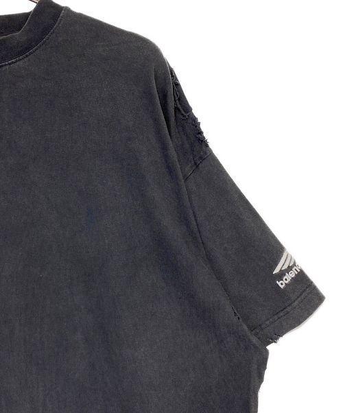 BALENCIAGA（バレンシアガ）BALENCIAGA (バレンシアガ) OVERSIZED REPAIRED T-SHIRT グレー サイズ:Lの古着・服飾アイテム