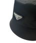 PRADA (プラダ) リナイロンバケットハット ブラック サイズ:S：50000円