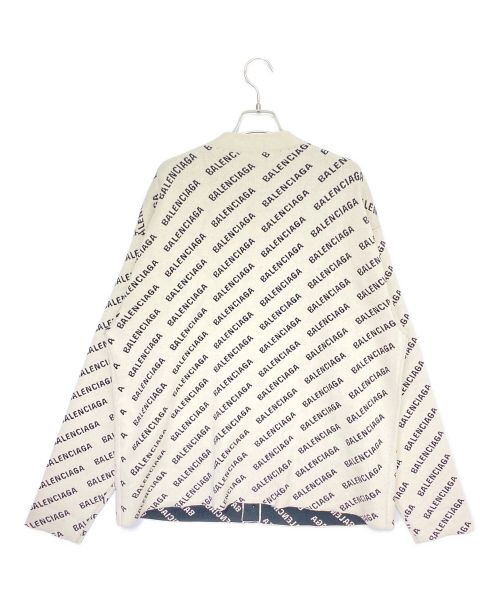 BALENCIAGA（バレンシアガ）BALENCIAGA (バレンシアガ) ロゴカーディガン ベージュ サイズ:Lの古着・服飾アイテム