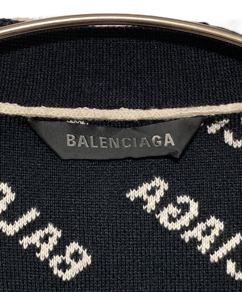 BALENCIAGA（バレンシアガ）BALENCIAGA (バレンシアガ) ロゴカーディガン ベージュ サイズ:Lの古着・服飾アイテム