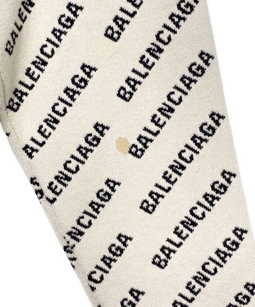 BALENCIAGA（バレンシアガ）BALENCIAGA (バレンシアガ) ロゴカーディガン ベージュ サイズ:Lの古着・服飾アイテム