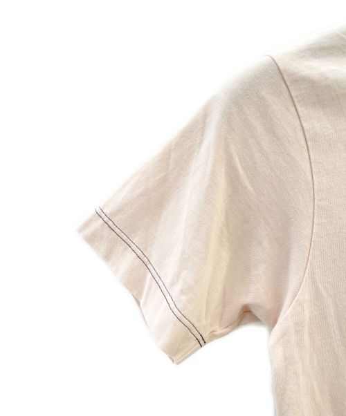 FENDI（フェンディ）FENDI (フェンディ) ロゴクルーネックTシャツ ピンク サイズ:XXSの古着・服飾アイテム