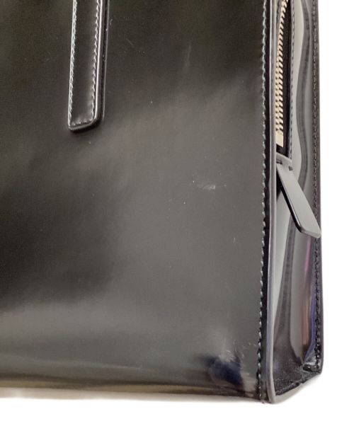 PRADA（プラダ）PRADA (プラダ) ブラッシュドレザートートバッグ ブラックの古着・服飾アイテム