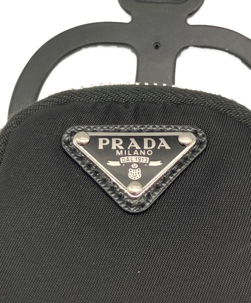 PRADA（プラダ）PRADA (プラダ) トライアングルロゴプレート スマートフォンケース ブラックの古着・服飾アイテム