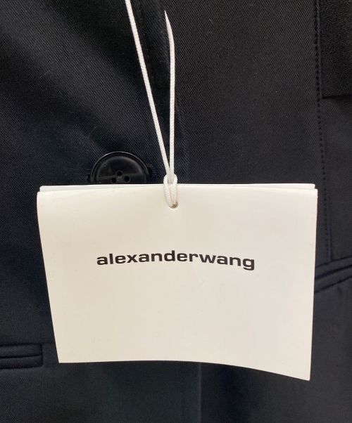 ALEXANDER WANG（アレキサンダー・ワン）ALEXANDER WANG (アレキサンダーワン) LOGO ELASTIC BLAZER ブラック サイズ:０の古着・服飾アイテム