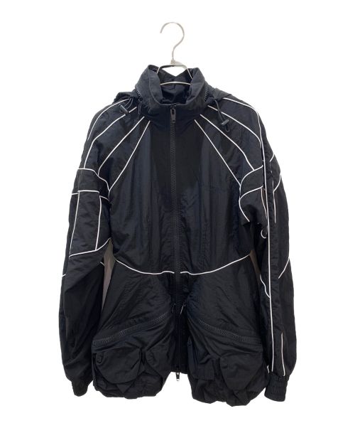 ALEXANDER WANG（アレキサンダー・ワン）ALEXANDER WANG (アレキサンダーワン) フーデッドナイロンジャケット ブラック サイズ:XSの古着・服飾アイテム