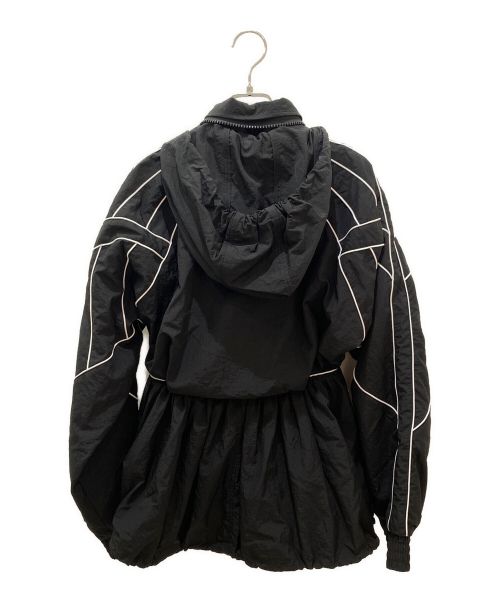 ALEXANDER WANG（アレキサンダー・ワン）ALEXANDER WANG (アレキサンダーワン) フーデッドナイロンジャケット ブラック サイズ:XSの古着・服飾アイテム