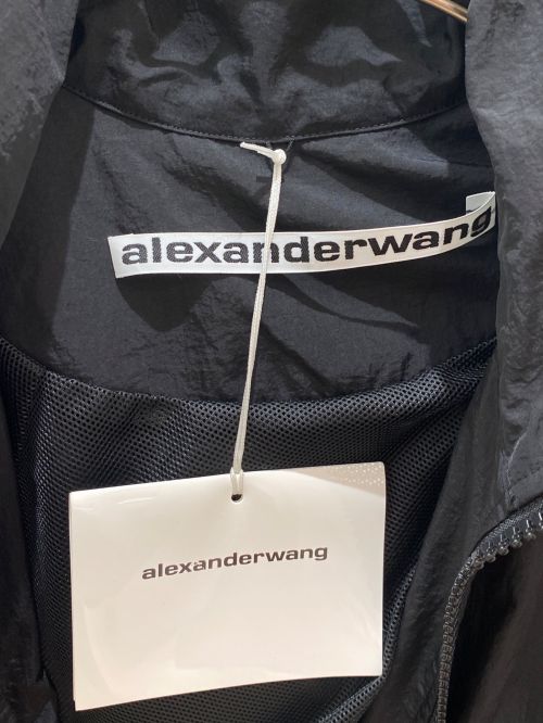 ALEXANDER WANG（アレキサンダー・ワン）ALEXANDER WANG (アレキサンダーワン) フーデッドナイロンジャケット ブラック サイズ:XSの古着・服飾アイテム